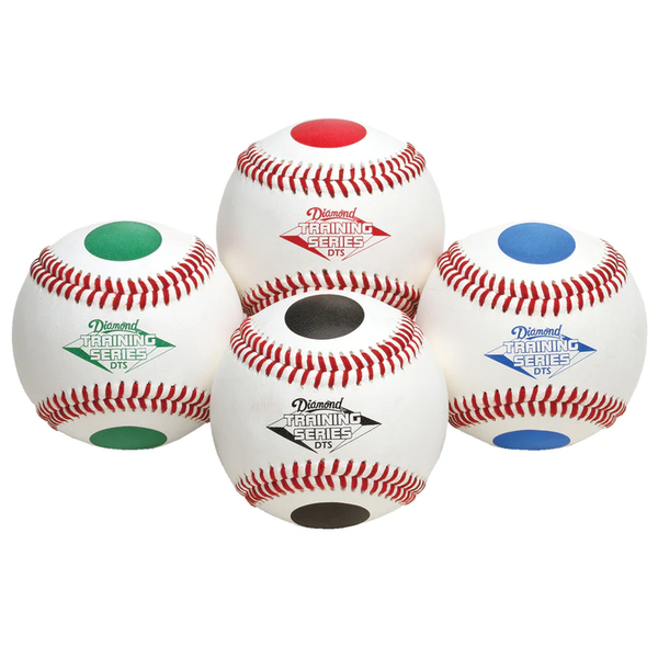 COLOR DOTTED TRAINING SOFTBALLS