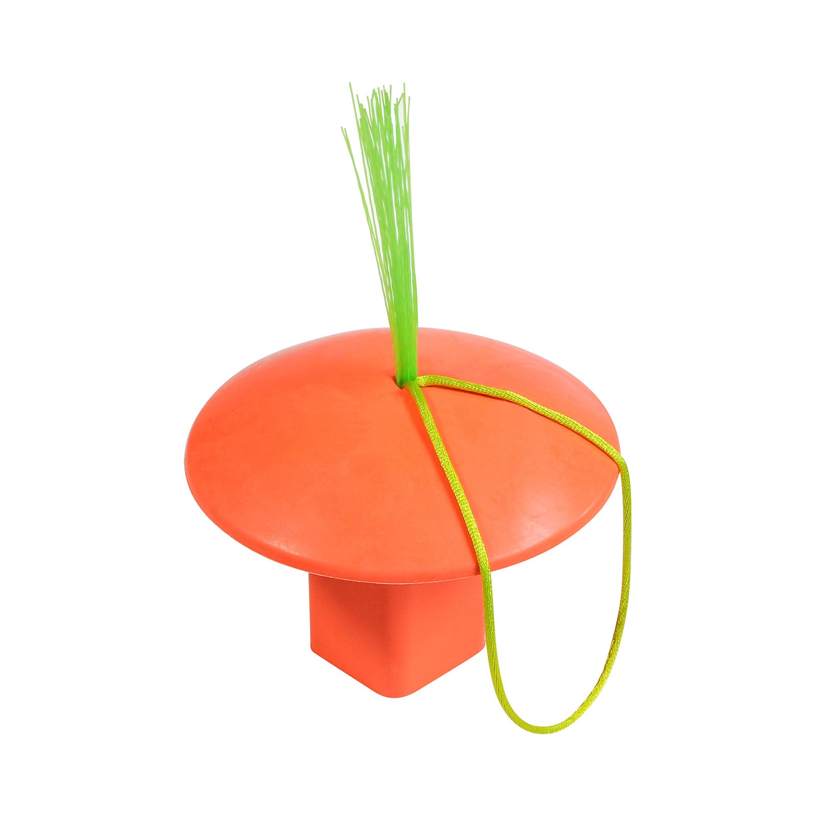 MOLDED RUBBER BASE PLUG WITH TASSEL